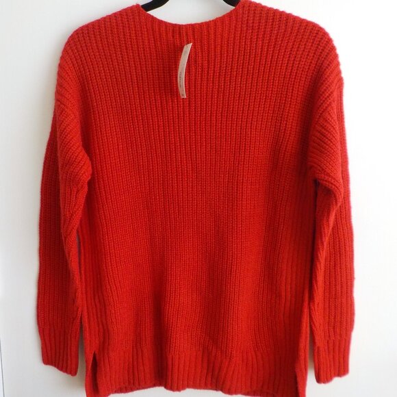 Ana Sweater - Vneck, Long Sleeve, Red, New w/Tags NWT - Size XSmall  (553) - Picture 4 of 7